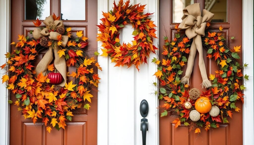 Fall front door wreaths